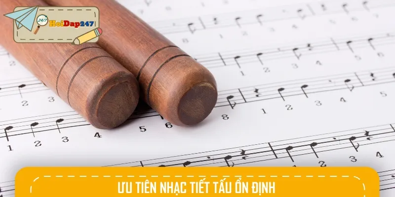 Hãy ưu tiên chọn thể loại nhạc có tiết tấu ổn định để não bộ tập trung tốt hơn
