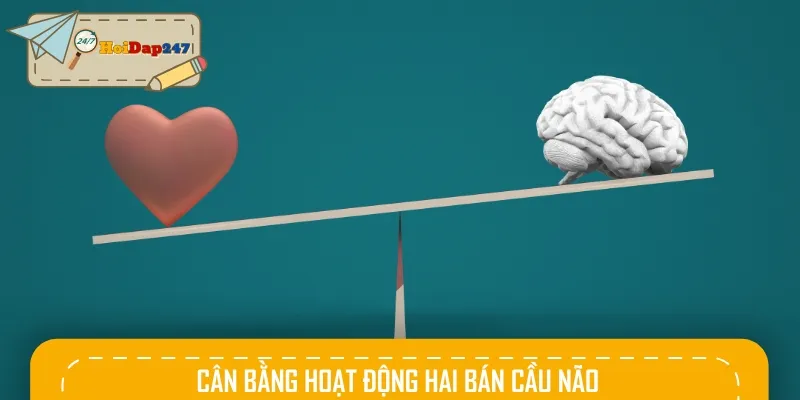 Cân bằng hoạt động hai bán cầu não sẽ giúp bạn giảm chứng dễ quên