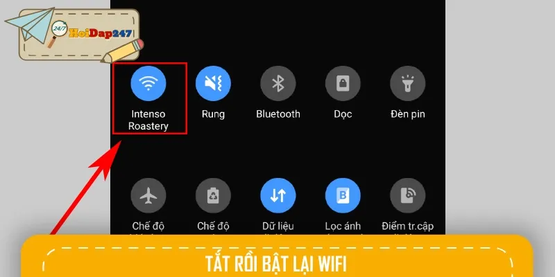 Tắt rồi bật lại WiFi giúp bạn khôi phục mạng nhanh chóng trong 3-5 giây
