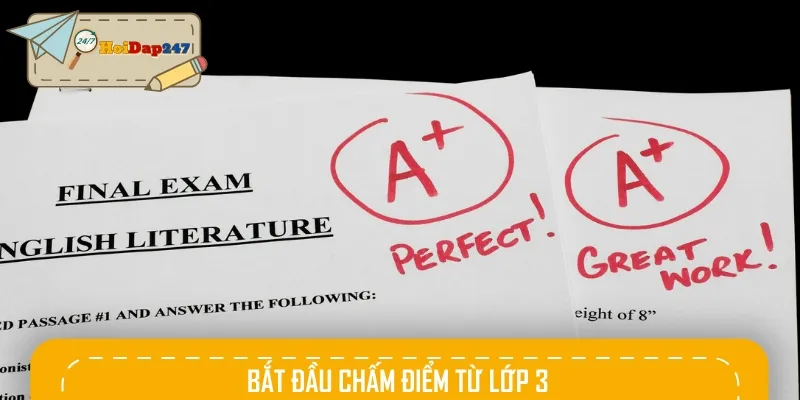 Việc chấm điểm chỉ bắt đầu từ lớp 3 giúp giảm áp lực học tập